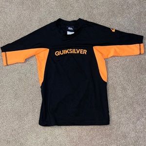 Quicksilver Rash Guard Swim Shorts Size 7